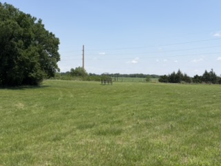 Looking across the swales — broad shallow channels left by wagon wheels