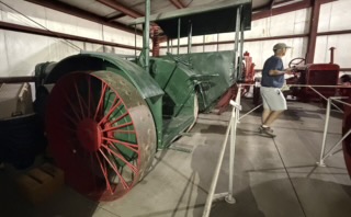 Vintage tractor on display