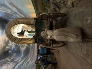 Looking down the arch exhibit hall
