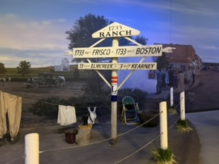 Early automobile travel display