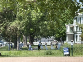 Possible photo shoot or ceremony at the ranch
