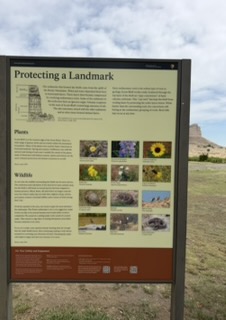 Erosion exhibit at Scotts Bluff Visitor's Center