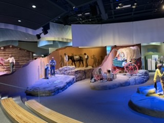 Migration story display at the interpretive center