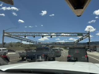 Enormous steel traffic light structure built to withstand Wyoming winds