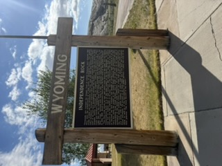 Names carved into Independence Rock