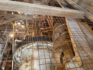 Cyanide processing bin at the mine