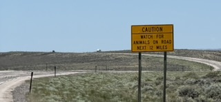 Wyoming trail sign