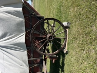Wagon details including tools and water storage