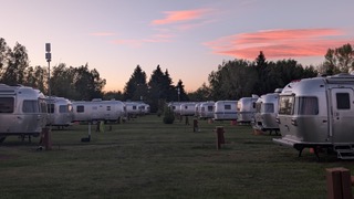Sunset view from a fellow camper