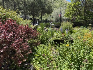 Sunken garden near the hot springs entrance