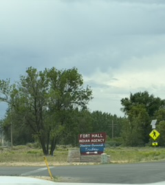 Fort Hall historical marker in Idaho