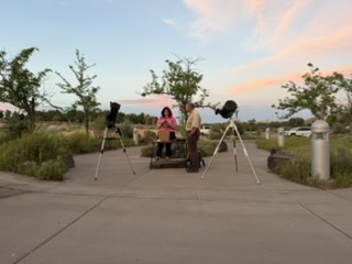 Astronomy talk at the visitor center near Glenns Ferry