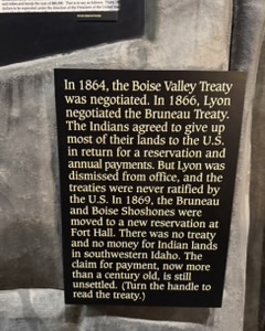 Native and emigrant history exhibit at the Oregon Trail History Center