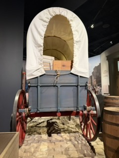 Settler supply list at the Gateway Arch museum