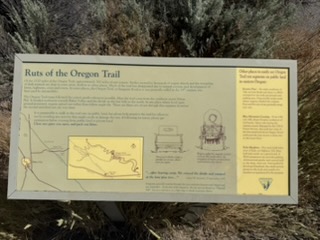 Oregon Trail ruts near Baker City