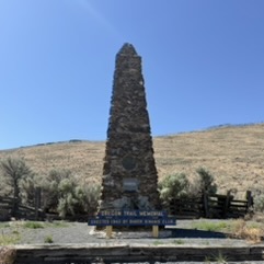 Oregon Trail centennial obelisk near Baker City
