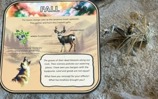 Realistic Oregon Trail exhibit near Baker City