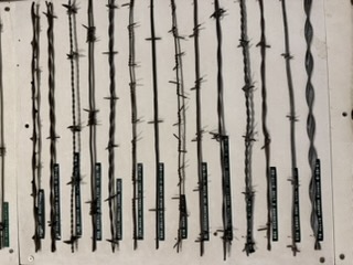 Named barbed wire styles in Baker City