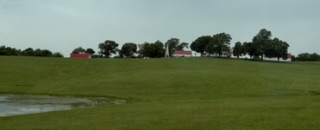 Lush green fields near Fort Leavenworth
