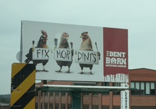 Curious roadside advertisement near Fort Leavenworth